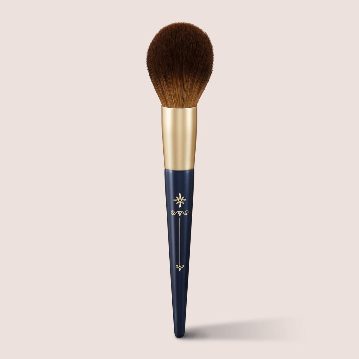 Ready To Shine Tapered Powder Brush - Vegan, Cruelty-Free, Ultra Soft Synthetic Bristles, Blue