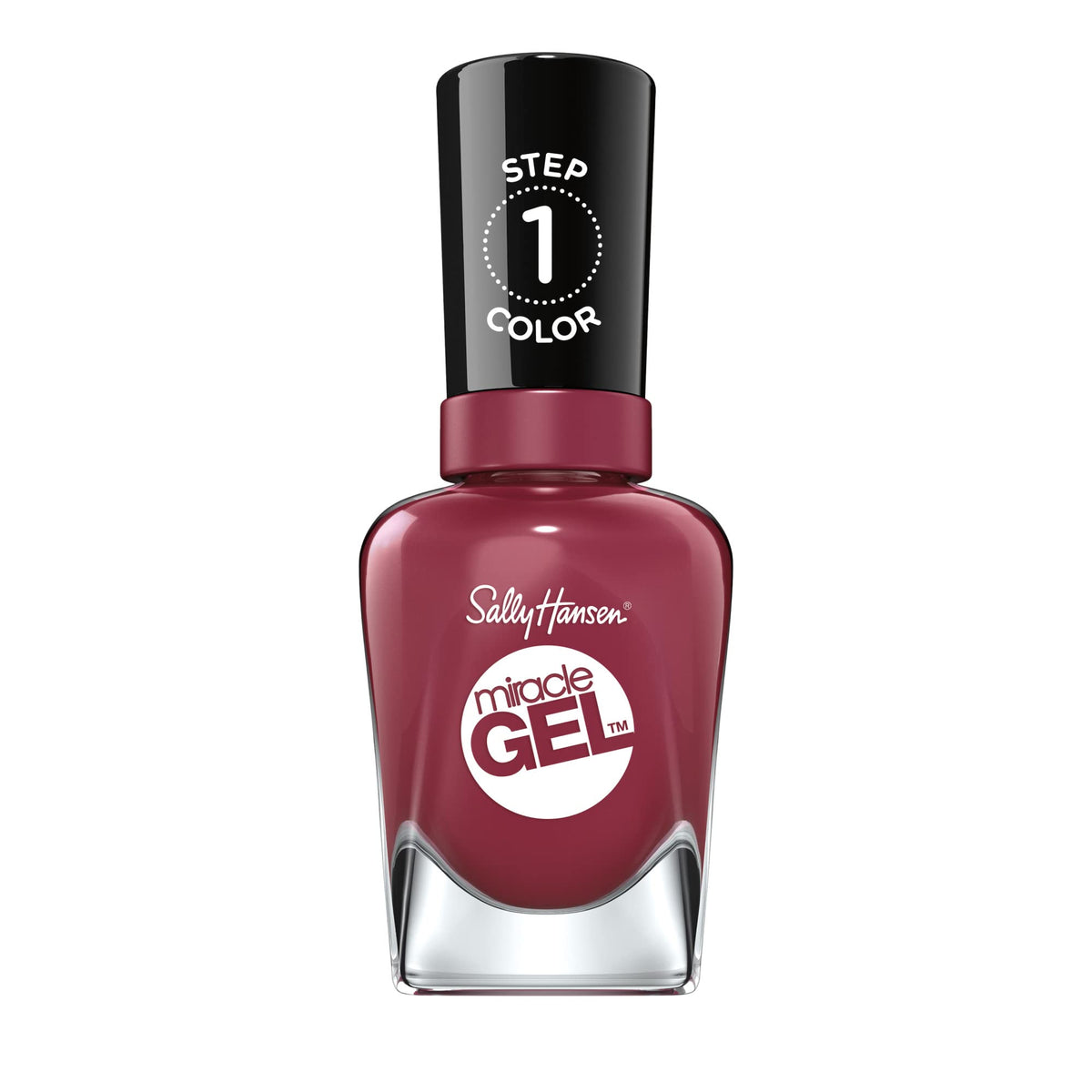 Sally Hansen Miracle Gel Nail Polish, Beet Pray Love #496, 0.5 Fl Oz - Long-Lasting Color