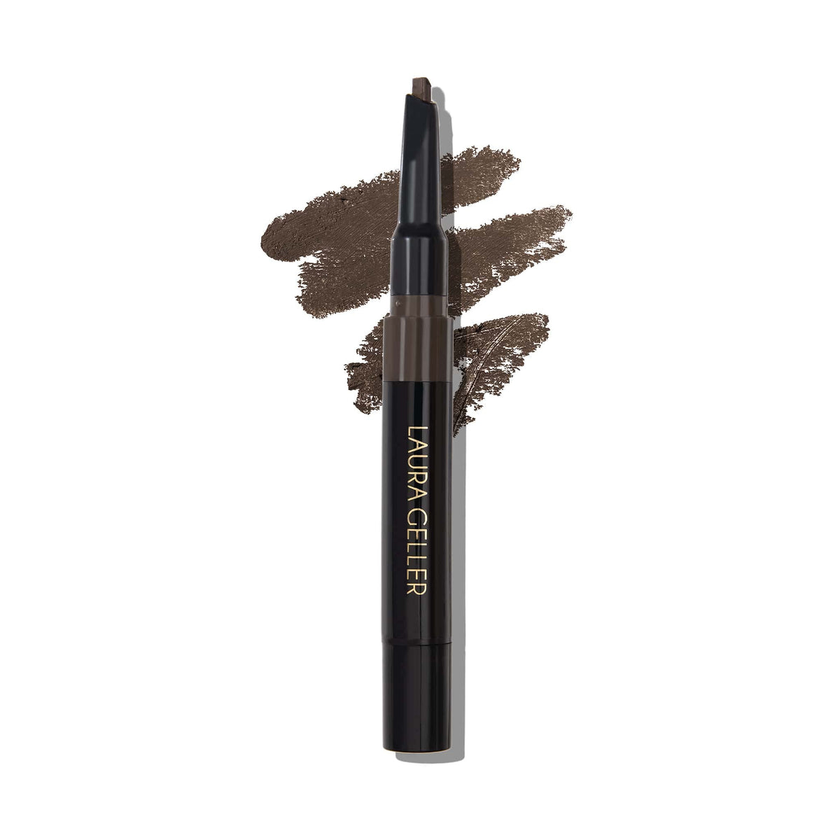 Laura Geller New York Sculpt-N-Stay Waterproof Brow Pencil & Gel, Dark Brown, 1 Count