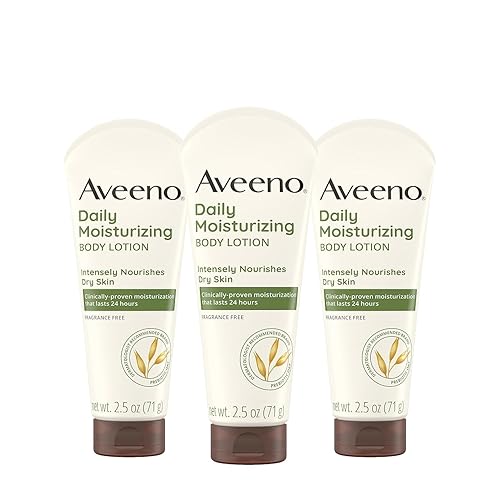 Aveeno Daily Moisturizing Lotion 2.5 Oz (Pack Of 3) - Hydrating Skin Care, White