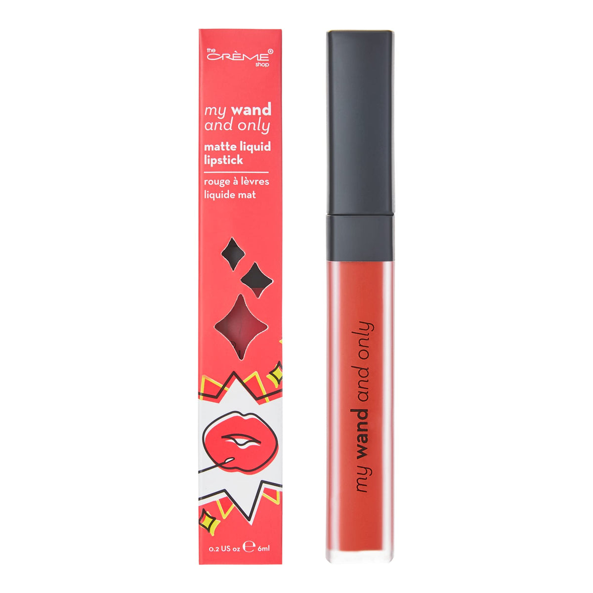 The Crème Shop &quot;My Wand & Only&quot; Matte Liquid Lipstick - What A Melon, 0.2 Fl Oz