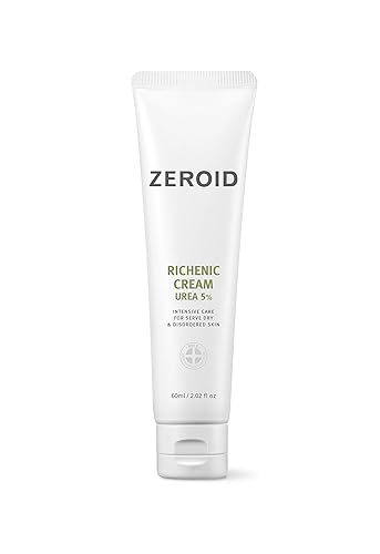 Zeroid Richenic Cream With Urea 5% For Dry Skin - 2 Oz Korean Dermocosmetic Skincare