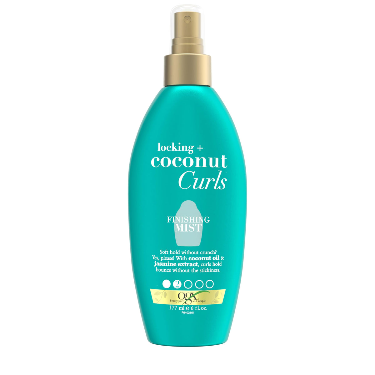 Ogx Coconut Curls Finishing Mist, 6 Fl Oz - Locking Hair Spray For Defined Curls And Frizz Control