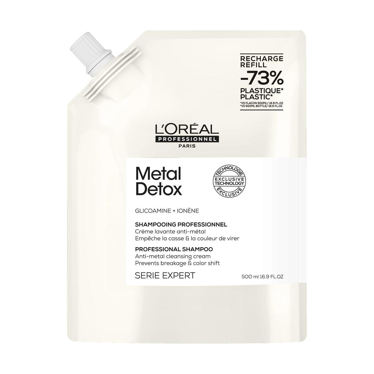 L’Oreal Professionnel Metal Detox Shampoo - Hard Water Chelating, Paraben & Sulfate Free, 16.91 Fl Oz