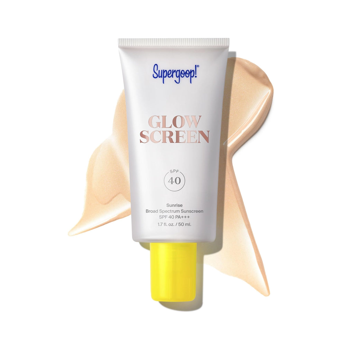 Supergoop! Glowscreen Spf 40, Sunrise - Hydrating Glowy Primer & Broad Spectrum Sunscreen 1.7 Oz