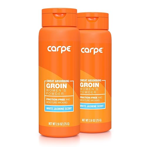 Carpe No-Sweat Groin Powder For Women - Talc-Free, Maximum Sweat Absorption, Pack Of 2