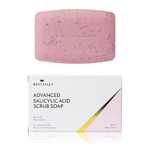 Revitale Salicylic Acid Scrub Soap - Pore Exfoliating, Anti-Blemish, Softening Skin, 2