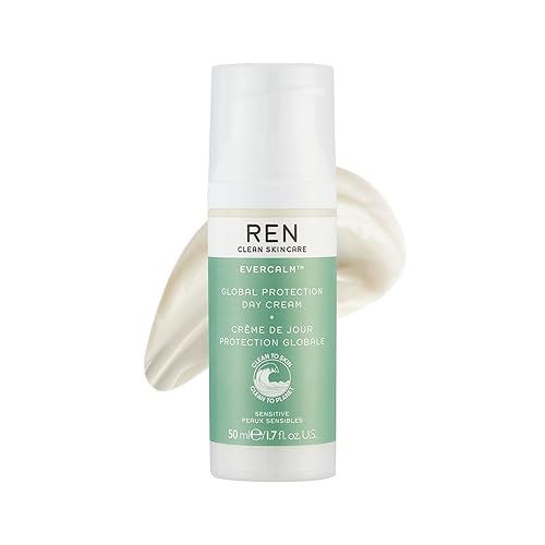 Ren Clean Skincare Evercalm Day Cream - Antioxidant Moisturizer For Dry & Sensitive Skin 1.7Oz