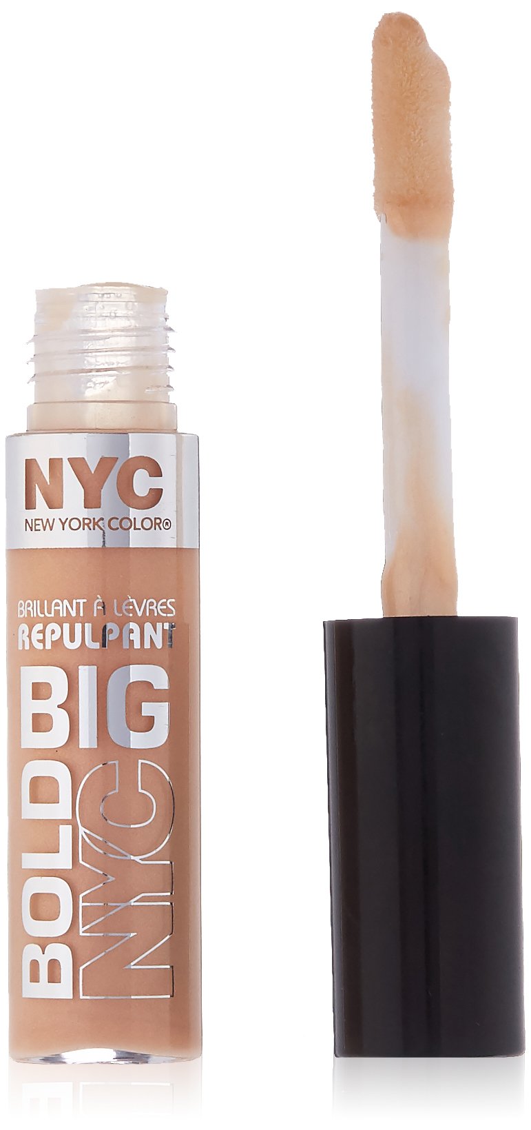 N.Y.C. Big Bold Lip Gloss - Voluminous Peach, 0.39 Fl Oz - Plumping & Shine Formula