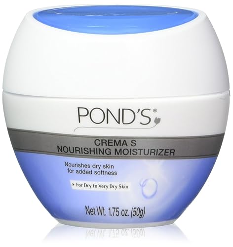 Pond'S Crema S Nourishing Moisturizing Cream 1.75 Oz Jar - Travel Size Pack Of 3