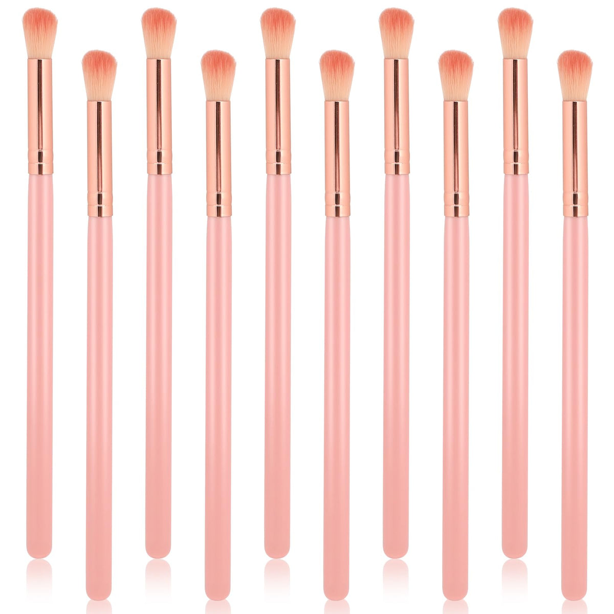 Mozeat Lens 10Pcs Eyelash Extension Cleansing Brushes - Pink Lash Shampoo Cleaning Supplies