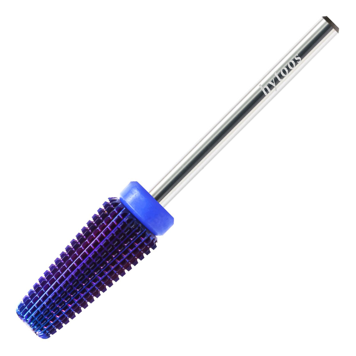 Hytoos 5-In-1 Purple Nail Drill Bit, 15Mm Tapered Carbide, Electric Manicure Tool