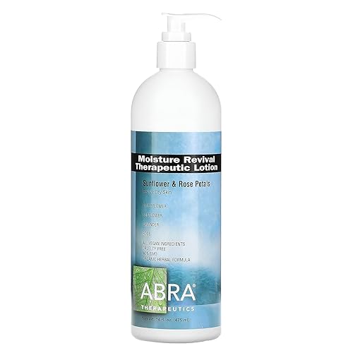 Abra Therapeutics Moisture Revival Lotion, Sunflower & Rose Petals, 16 Fl Oz (475 Ml)