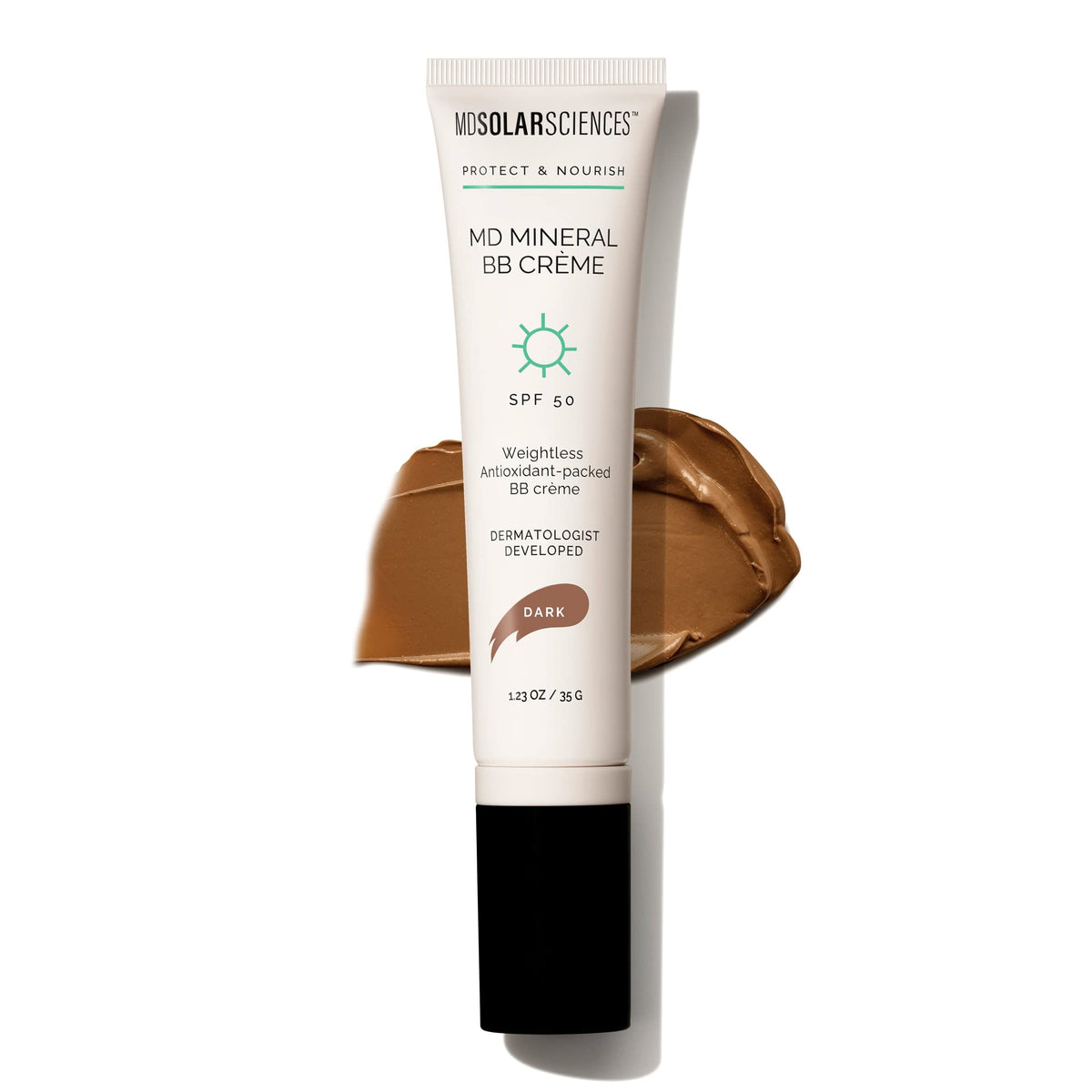 Mdsolarsciences Md Mineral Bb Crème Spf 50 - Dark Vegan Tinted Sunscreen, 1.23 Oz