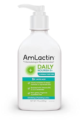 Amlactin Daily Nourish Body Lotion 5% Lactic Acid 7.9 Oz - Exfoliator & Moistur