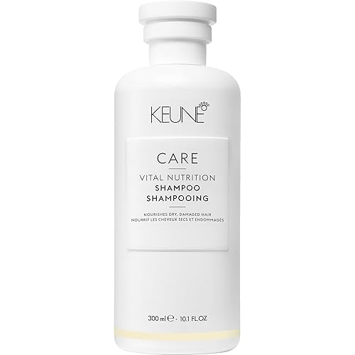 Keune Care Vital Nutrition Shampoo - Nourishing Cleanser For Dry & Damaged Hair, 10.1 Fl Oz