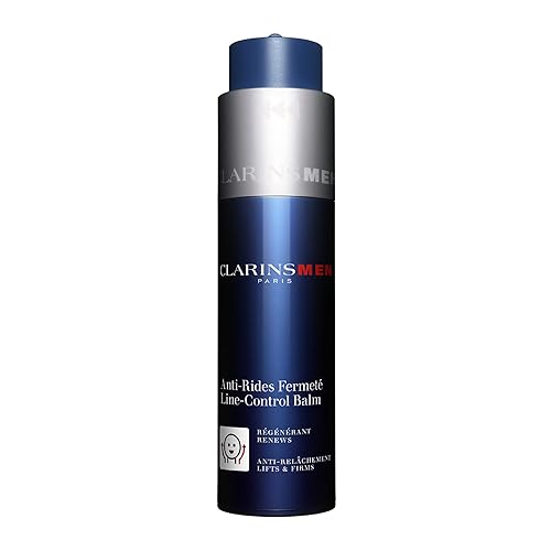 Clarins Men Line-Control Balm - Anti-Aging Moisturizer, Firms Skin, Smoothes Wrinkles, 1.7 Oz