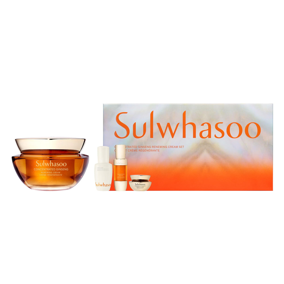 Sulwhasoo Concentrated Ginseng Renewing Cream Set - 2-Piece Anti-Aging Skincare Gift Set