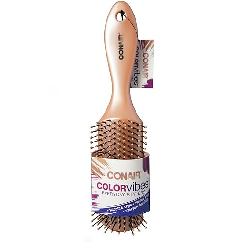 Conair Colorvibes Everyday Stylers Brush - Pack Of 2, Perfect For Daily Hair Styling