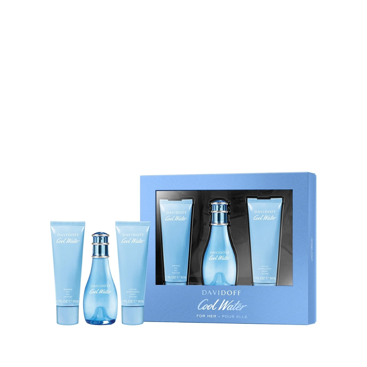 Davidoff Cool Water Women'S 3-Pc. Eau De Toilette Gift Set - Festive Fragrance Collection