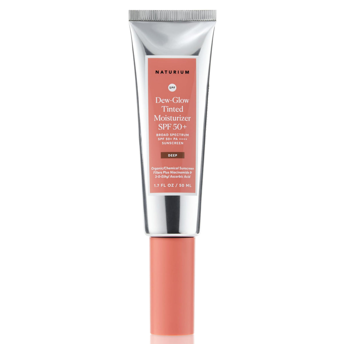 Naturium Dew-Glow Tinted Moisturizer Spf 50+, Deep, 1.7 Oz - Daily Sunscreen & Face Primer