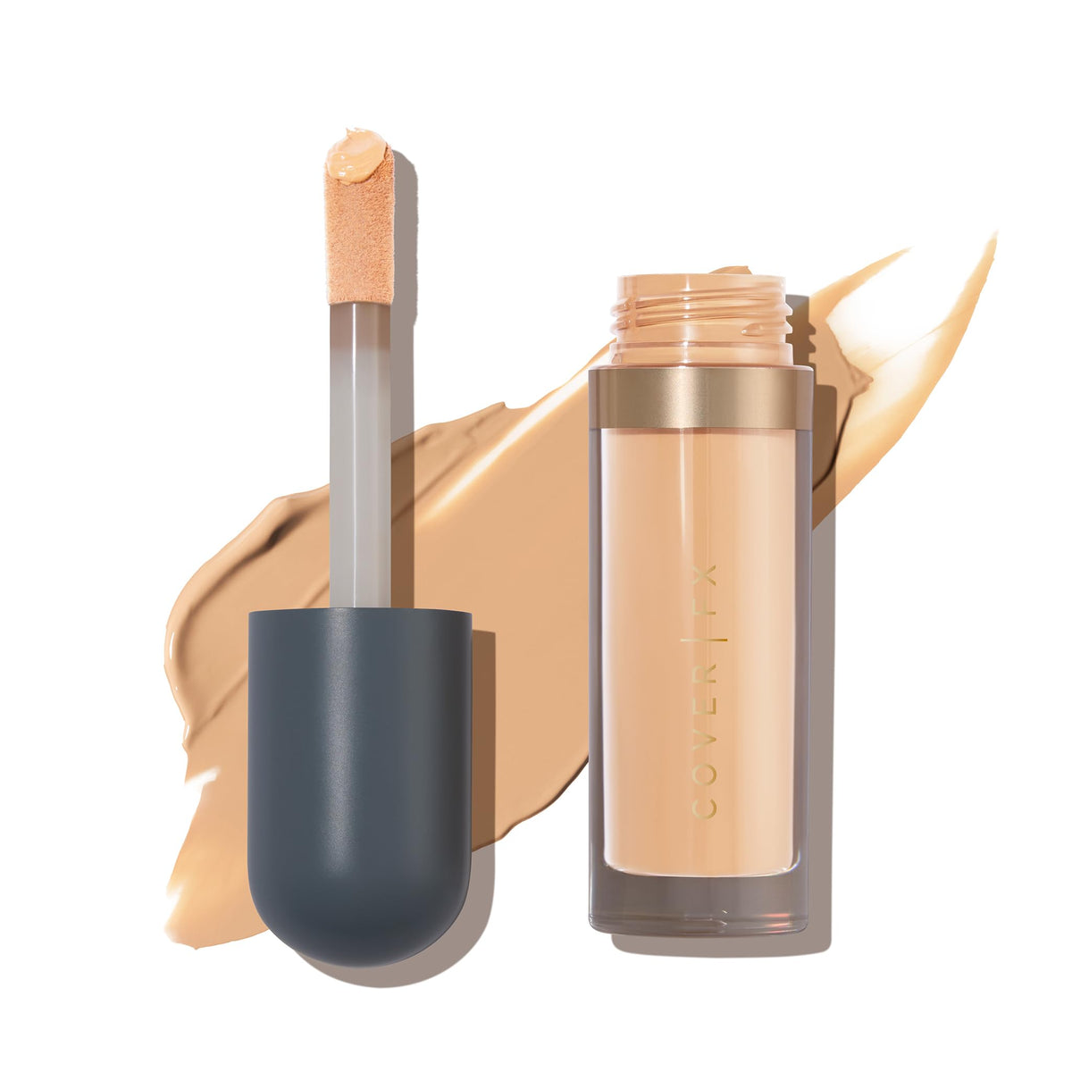 Cover FX Longwear Full Coverage Concealer M2 - Medium-Tan, Buildable & Crease-Resistant