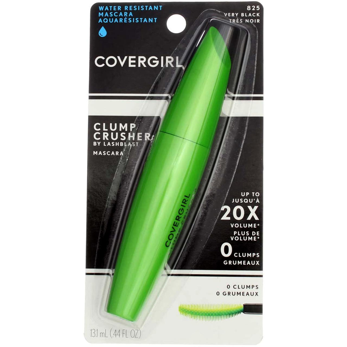 Covergirl Lashblast Clump Crusher Mascara, Water Resistant, Very Black - 3 Pack