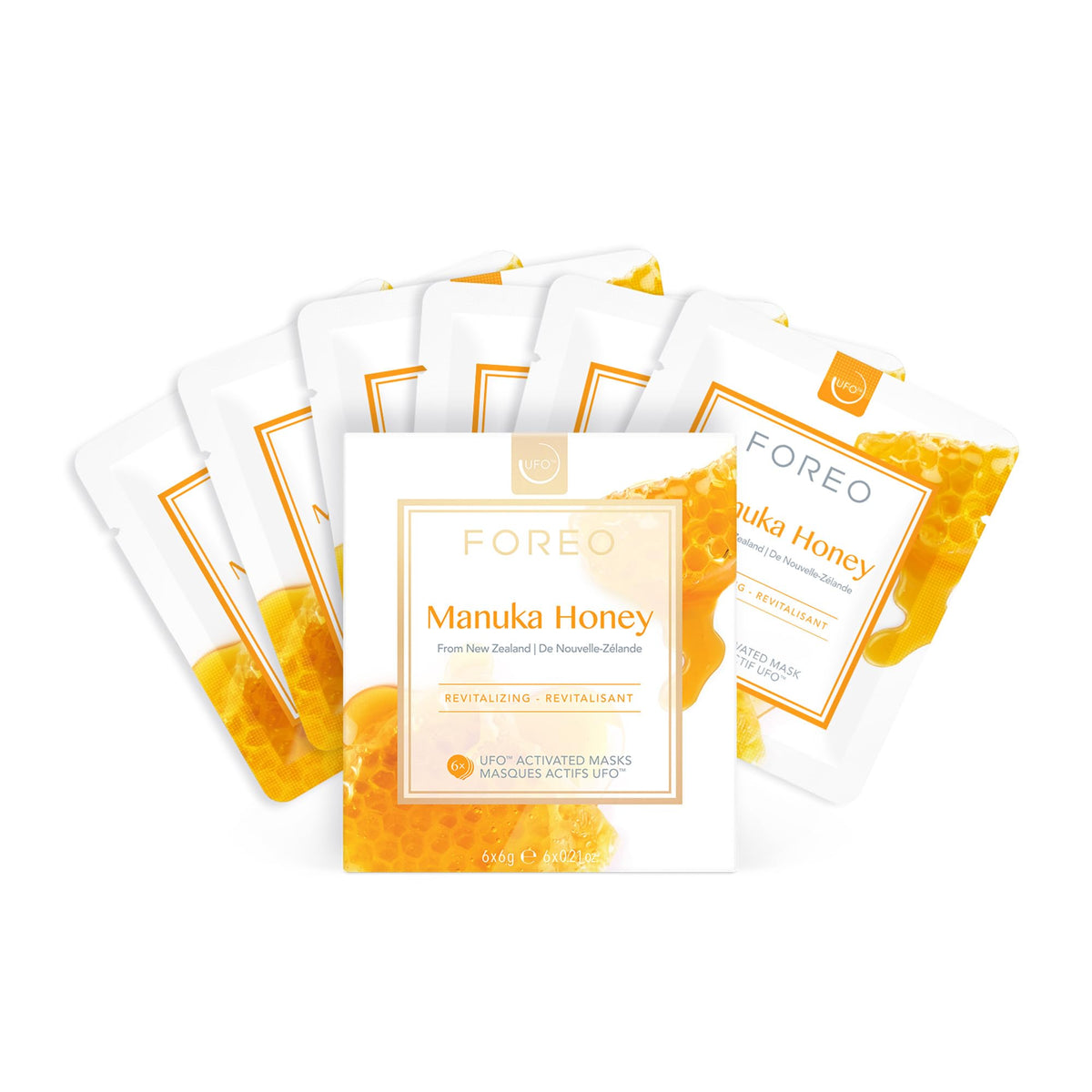 Foreo Manuka Honey Ufo Activated Mask - 6 Pack, 0.21 Oz, Hydrating Skincare Treatment