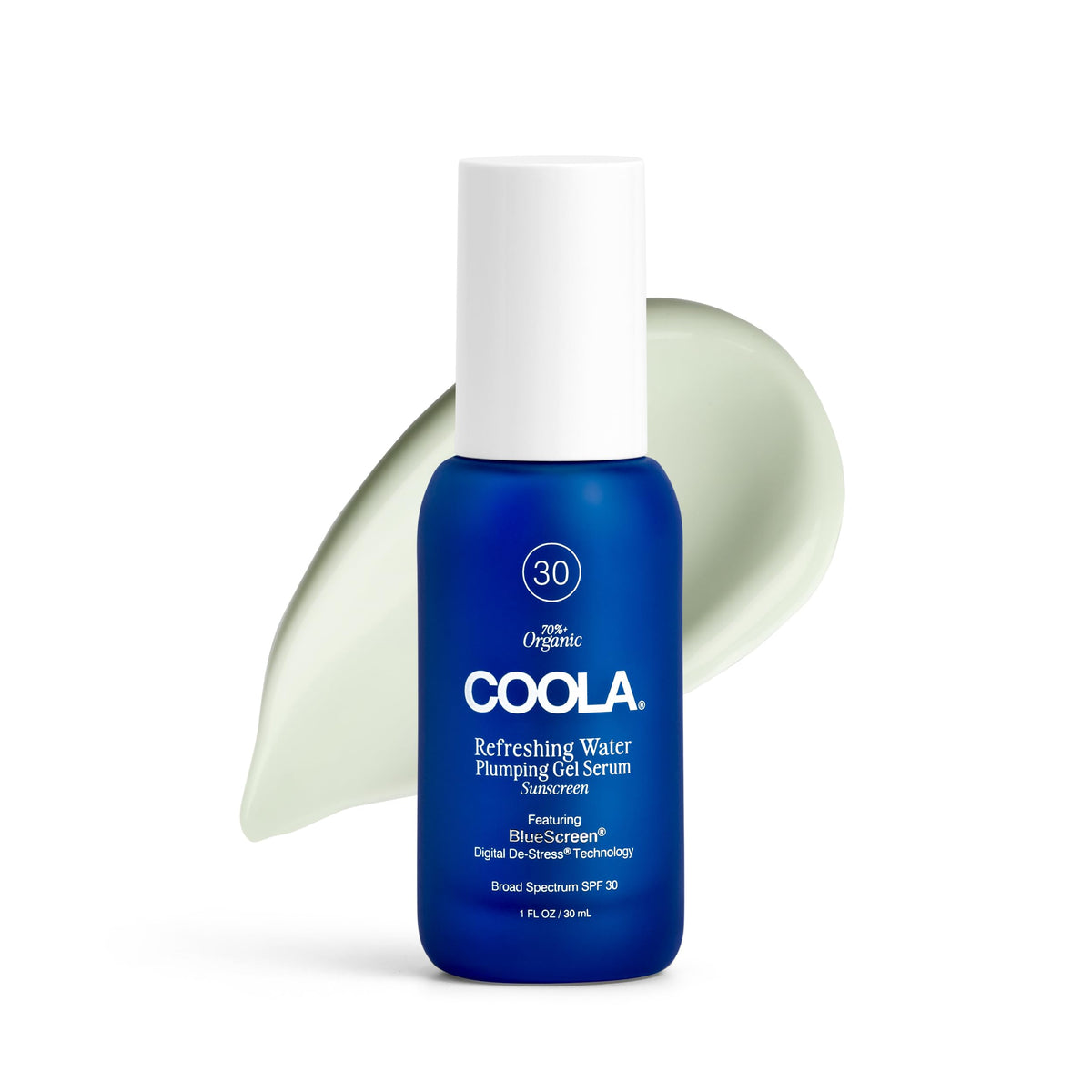 Coola Water Plumping Gel Spf 30 - Hyaluronic Acid & Aloe, 1 Fl Oz - Dermatologist Tested Sunscreen