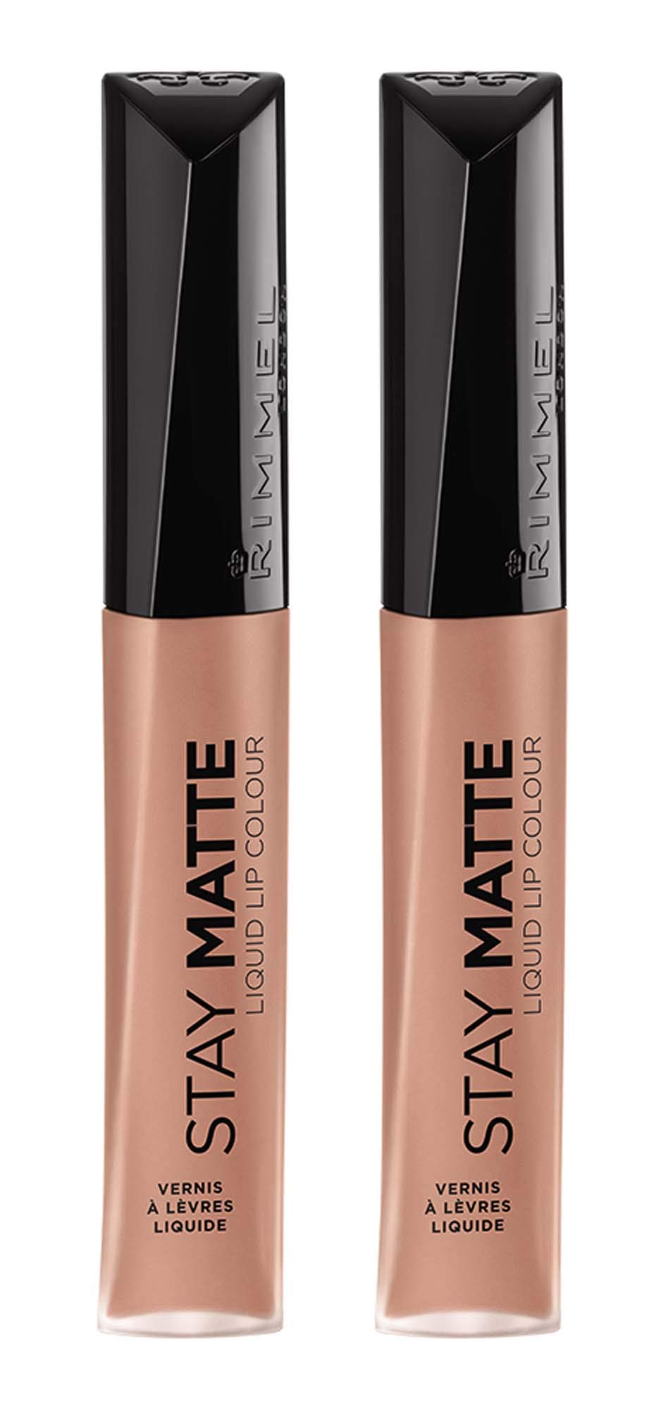 Rimmel Stay Matte Liquid Lipstick, Latte To Go, 0.21 Fl Oz, Pack Of 2