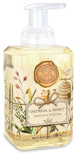 Michel Design Works Oatmeal & Honey Foaming Hand Soap, 17.8 Fl Oz, Moisturizing Formula