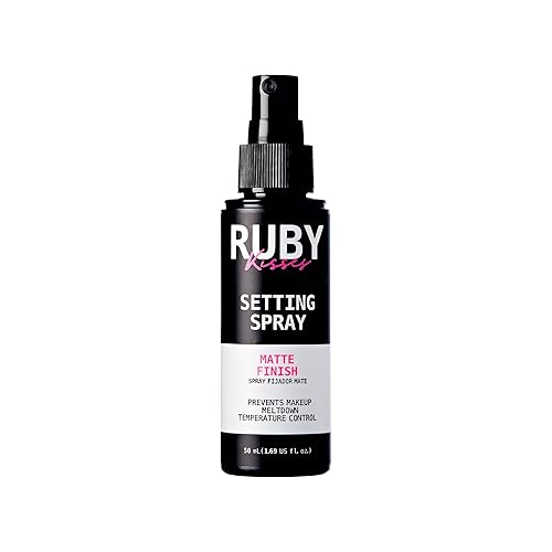 Ruby Kisses 24Hr Matte Finish Setting Spray - Long-Lasting, 1.69 Fl Oz