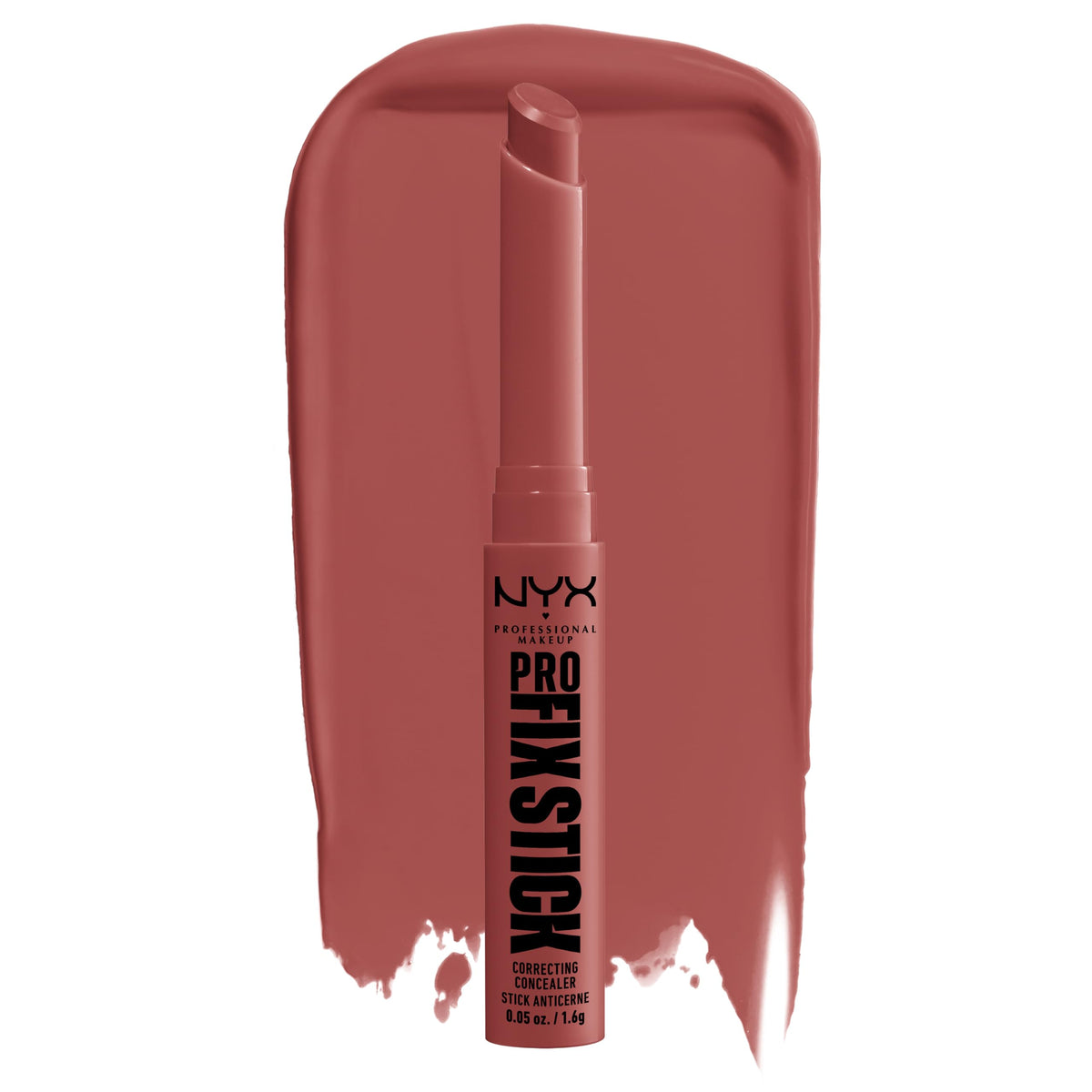 NYX PROFESSIONAL MAKEUP Pro Fix Stick Concealer - Buildable Medium Coverage, Brick Red, 0.05 oz