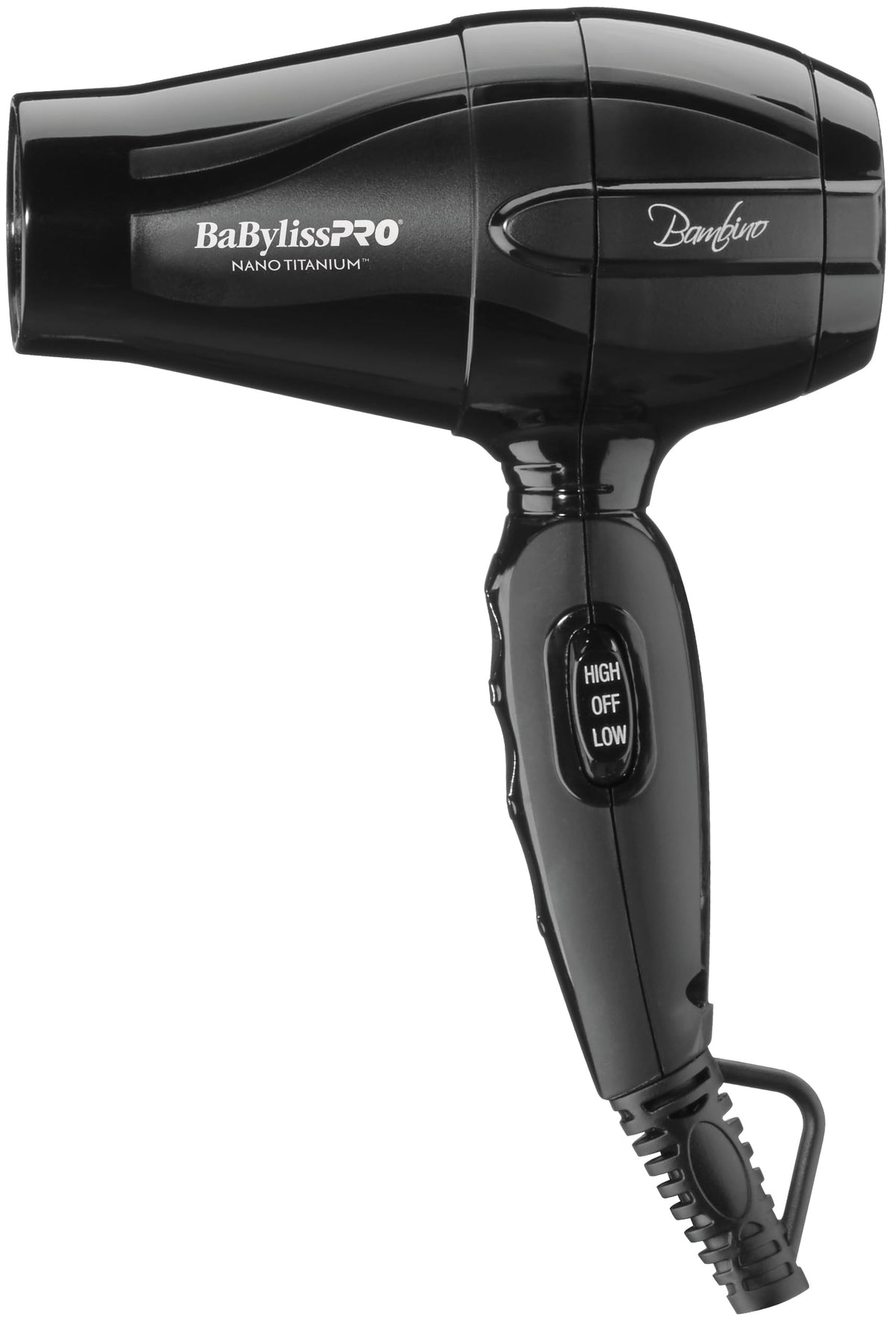 Babylisspro Nano Titanium Bambino Compact Hair Dryer - Black, 1 Count