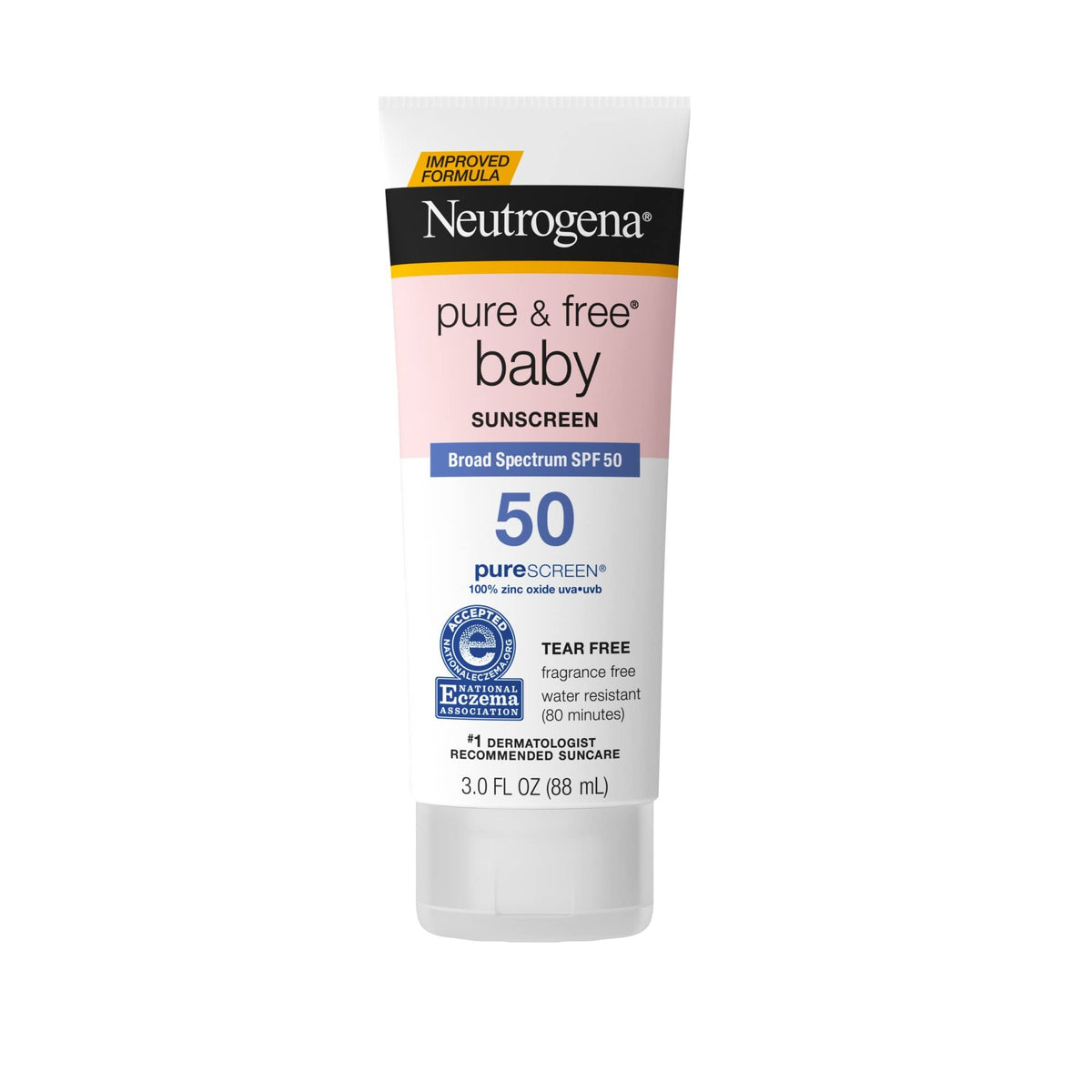 Neutrogena Pure & Free Baby Sunscreen Lotion Spf 50, Water-Resistant, 3 Fl. Oz