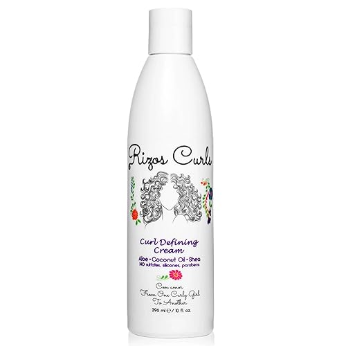 Rizos Curls Curl Defining Cream - Moisturizing, Frizz-Free Shine For Waves & Curls, 10 Oz