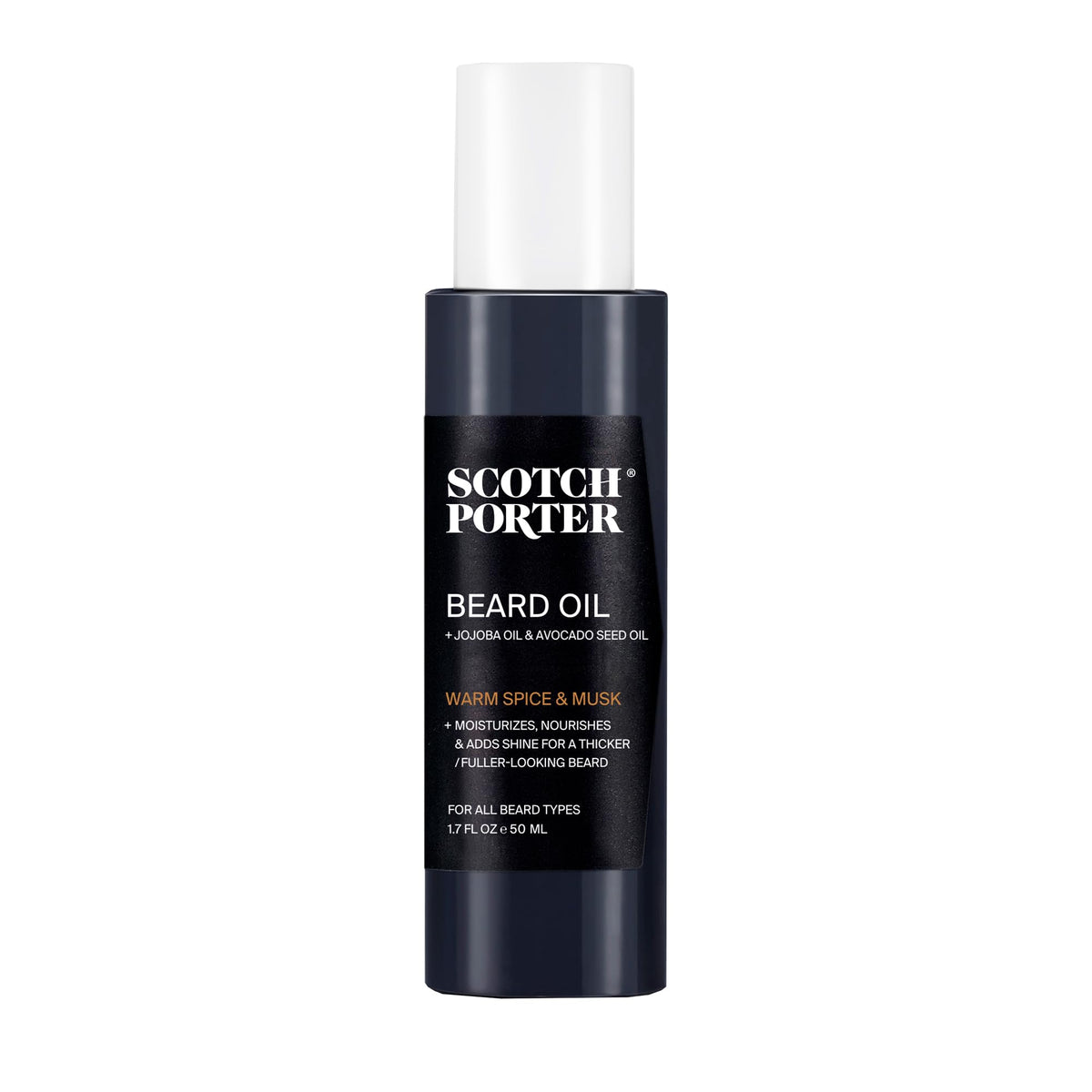 Scotch Porter Smoothing Beard Oil - Nourishing, Frizz-Free, All-Day Shine, 1.7 Oz.