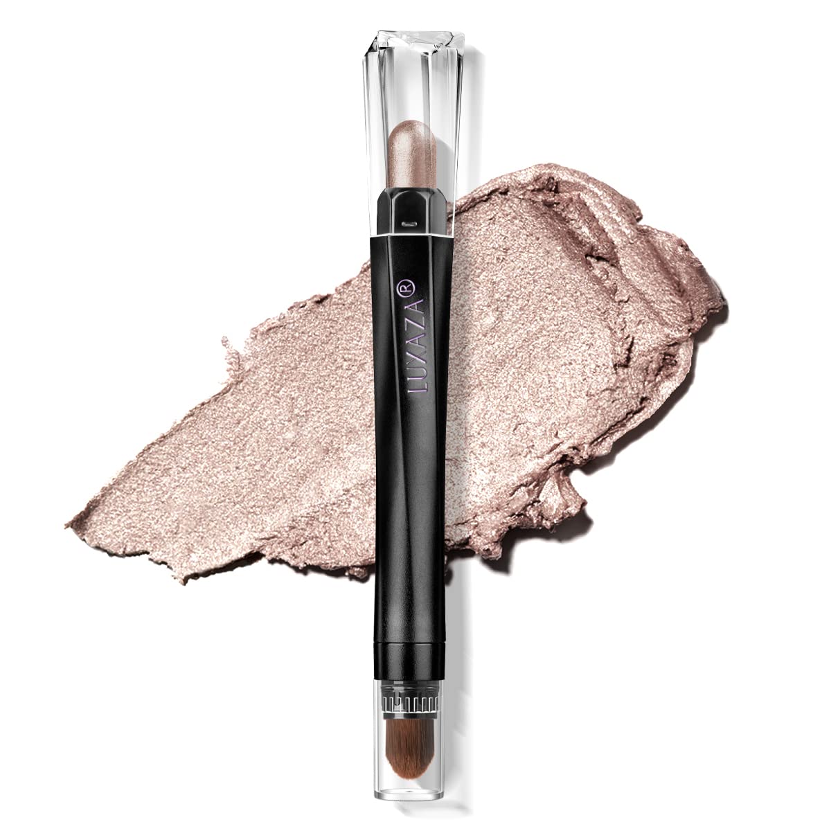 Luxaza Cream Eyeshadow Stick #03 - Hypoallergenic, Waterproof & Long Lasting With Brush