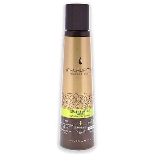 Macadamia Ultra Rich Moisture Conditioner 3.3 Oz For Very Coarse & Coiled Hair, Sulfate-Free