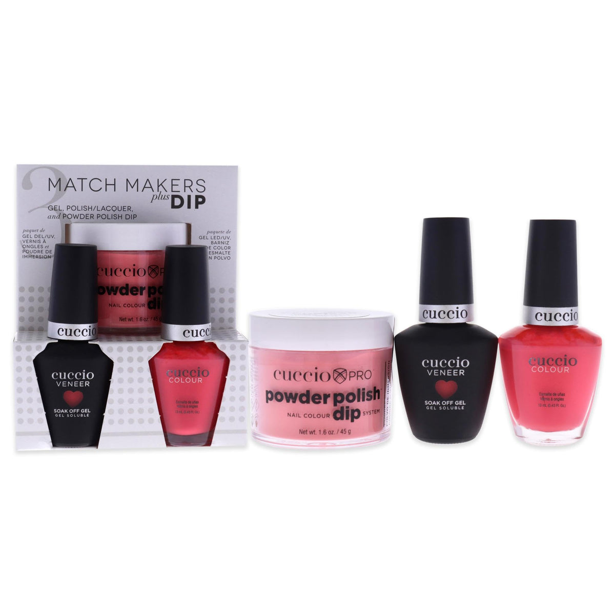 Cuccio Colour Matchmakers Nail Dip Kit - Paradise Found, 3 Count Mani-Pedi Set