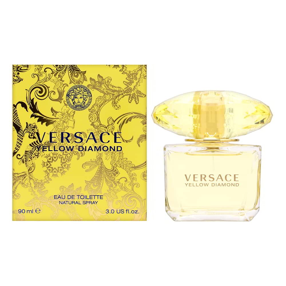 Versace Yellow Diamond Eau De Toilette Spray For Women, 3 Fl Oz - Fragrance Perfume