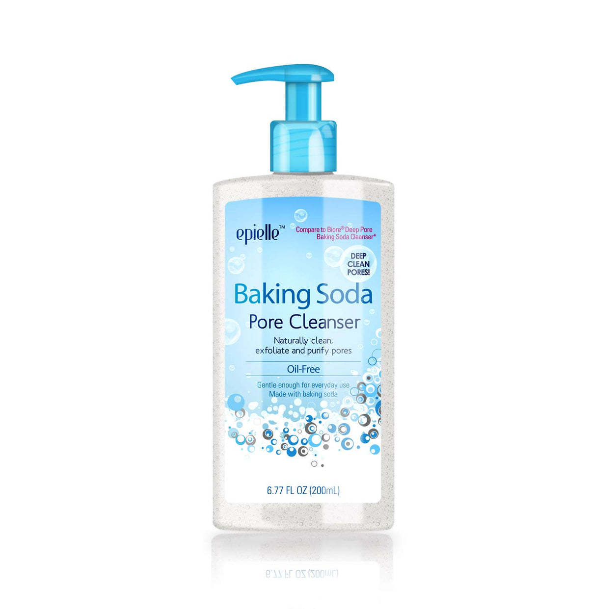 Epielle Baking Soda Pore Cleanser | Oil-Free Exfoliating Wash For Oily Skin | 6.77 Fl Oz