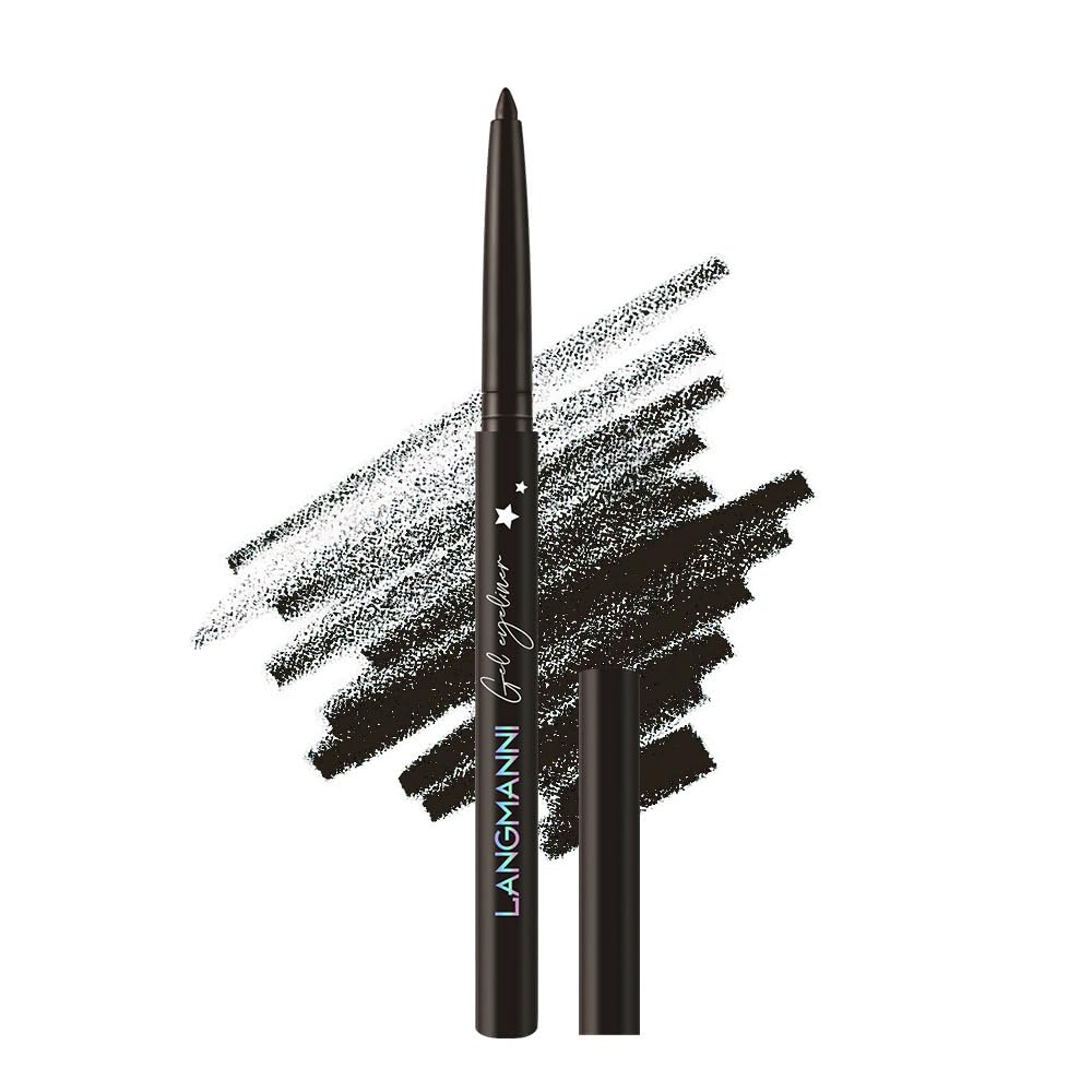 Kyannkara Waterproof Black Neon Eyeliner Pencil - Pigmented, Smudgeproof, Long Lasting Gel