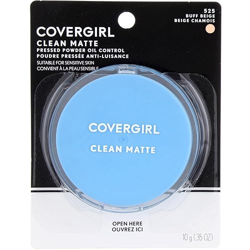 Covergirl Oil Control Compact Pressed Powder, Buff Beige 0.35Oz (Pack Of 4)