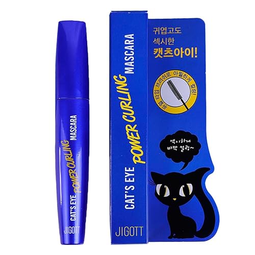 Jigott Cat'S Eye Power Curling Mascara - Long-Lasting Black Formula For Luscious Lashes