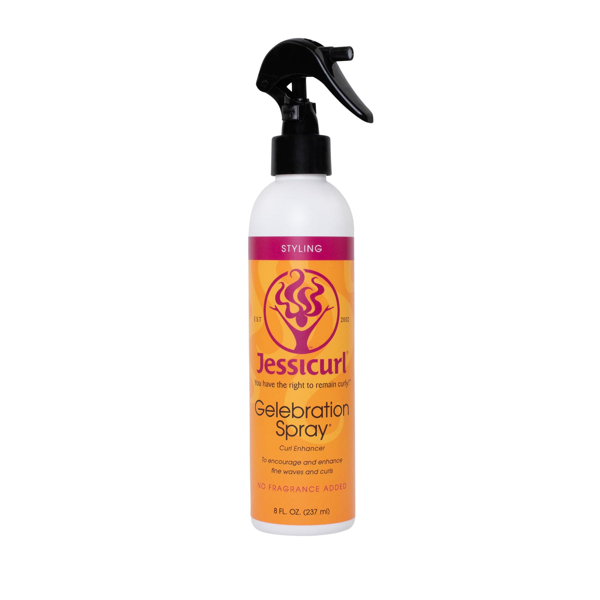 Jessicurl Gelebration Spray - 8 Fl Oz Curl Enhancer For Fine, Wavy, Curly Hair, No Fr