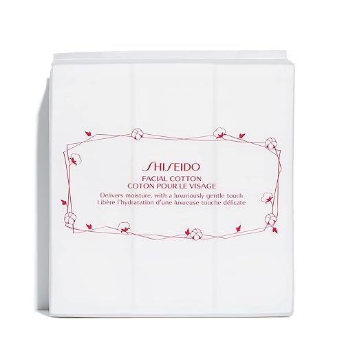 Shiseido Facial Cotton Pads - 165 Soft Cotton Squares For Makeup Removal & Softener Application