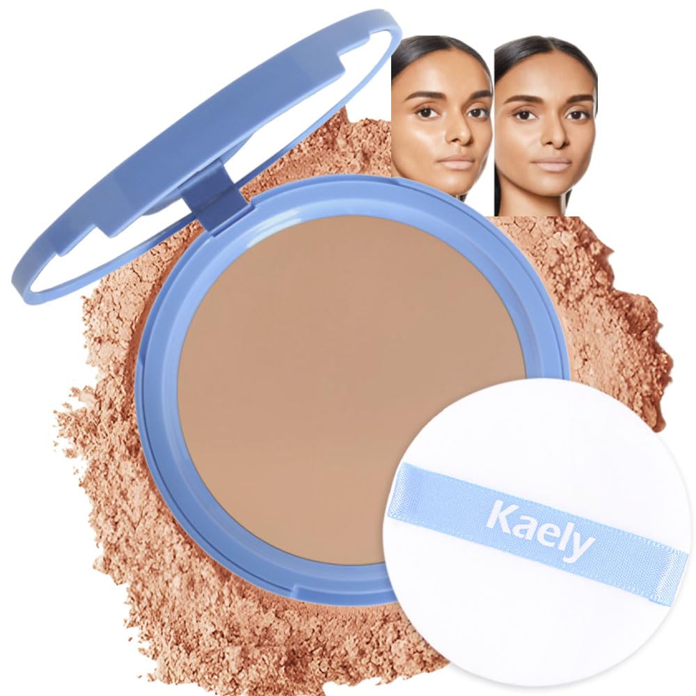 Evpct Kaely Oil Control Pressed Powder, Waterproof Face Setting Powder, 220 Sand, 0.35Oz