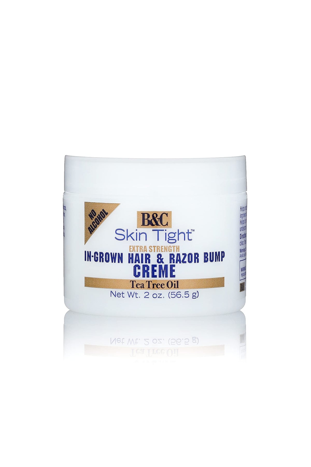 B&C Skin Tight In-Grown Hair & Razor Bump Creme, Extra Strength, 2 Oz - Heal & Soothe