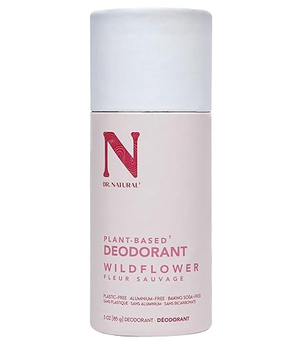 Dr. Natural Wildflower Deodorant Stick, 24-Hour Odor Protection, Aluminum & Paraben-Free, 3 oz